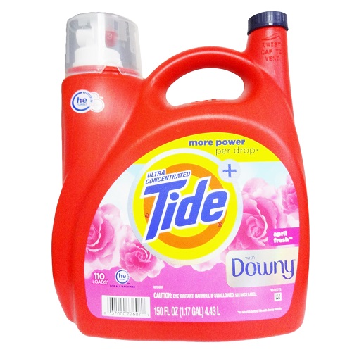 Tide HE Laundry Detergent w/Downy - April Fresh Scent (110 loads